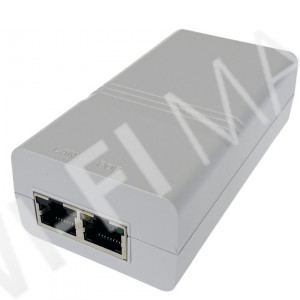 Блок питания MAXPI30W, 802.3af/at, 55V, 0.58A (30W) Gigabit PoE Injector инжектор питания, белый