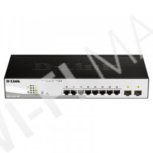 D-Link DGS-1210-10P, управляемый коммутатор с 8 портами PoE (1 Гбит/с) и 2 портами SFP (1 Гбит/с)