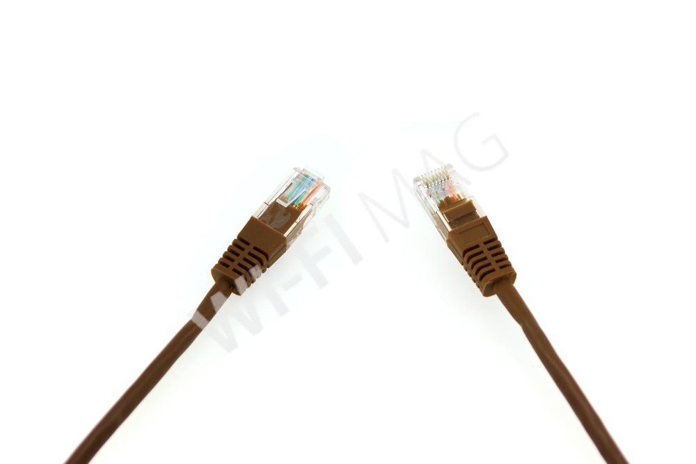 Кабель патч-корд Masterlan patch cable UTP, Cat5e, 1 м, неэкранированный, коричневый