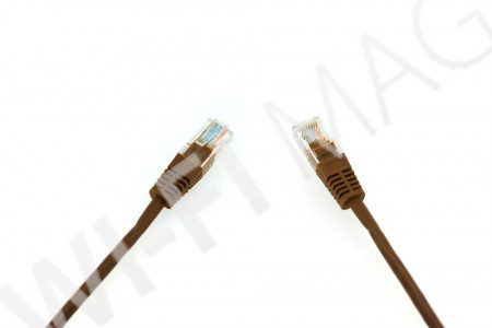 Кабель патч-корд Masterlan patch cable UTP, Cat5e, 1 м, неэкранированный, коричневый