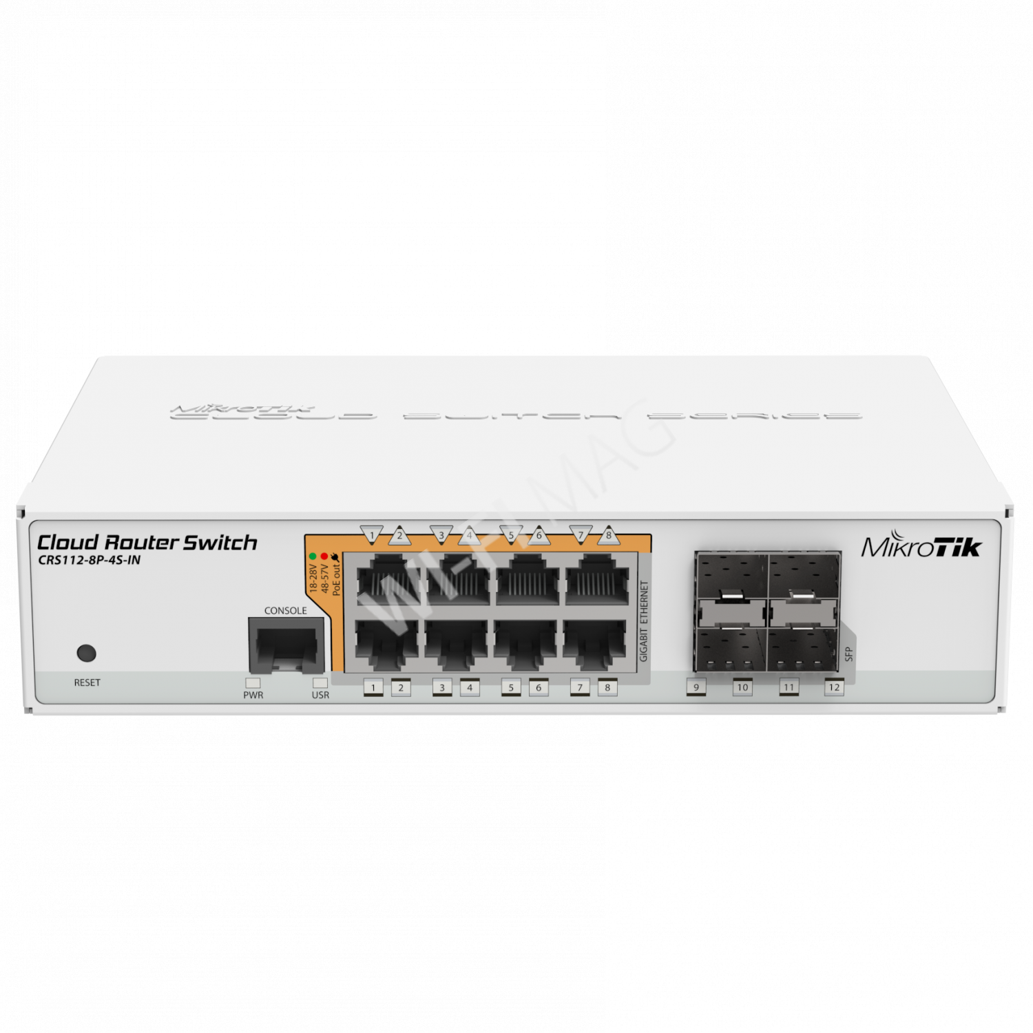 Mikrotik Cloud Router Switch CRS112-8P-4S-IN, коммутатор с функциями маршрутизатора