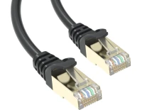 Кабельная продукция Conexpro Patch Cable STP, CAT6A (0,5 метра) патч-кабель чёрный