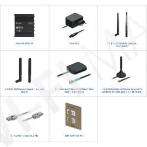 Teltonika RUTX11 WiFi LTE Cat6 Router, LTE Wi-Fi роутер с GPS и Bluetooth