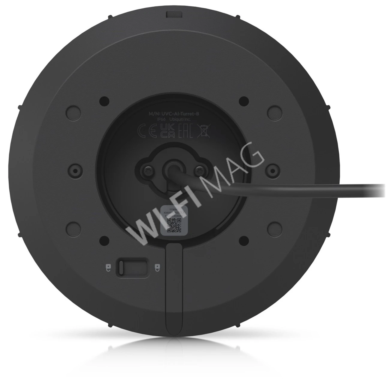 Ubiquiti UniFi Video Camera AI Turret Black, 8 Мп черная уличная PoE+ турельная со слотом для карты памяти IP-видеокамера