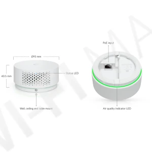 Ubiquiti UniFi Protect Vape Detection & Air Quality Sensor, датчик качества воздуха и обнаружения электронных сигарет