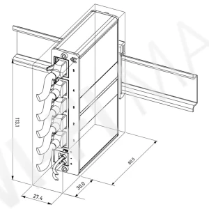 Teltonika TSW010 DIN rail switch, неуправляемый коммутатор (9-30 В постоянного тока)