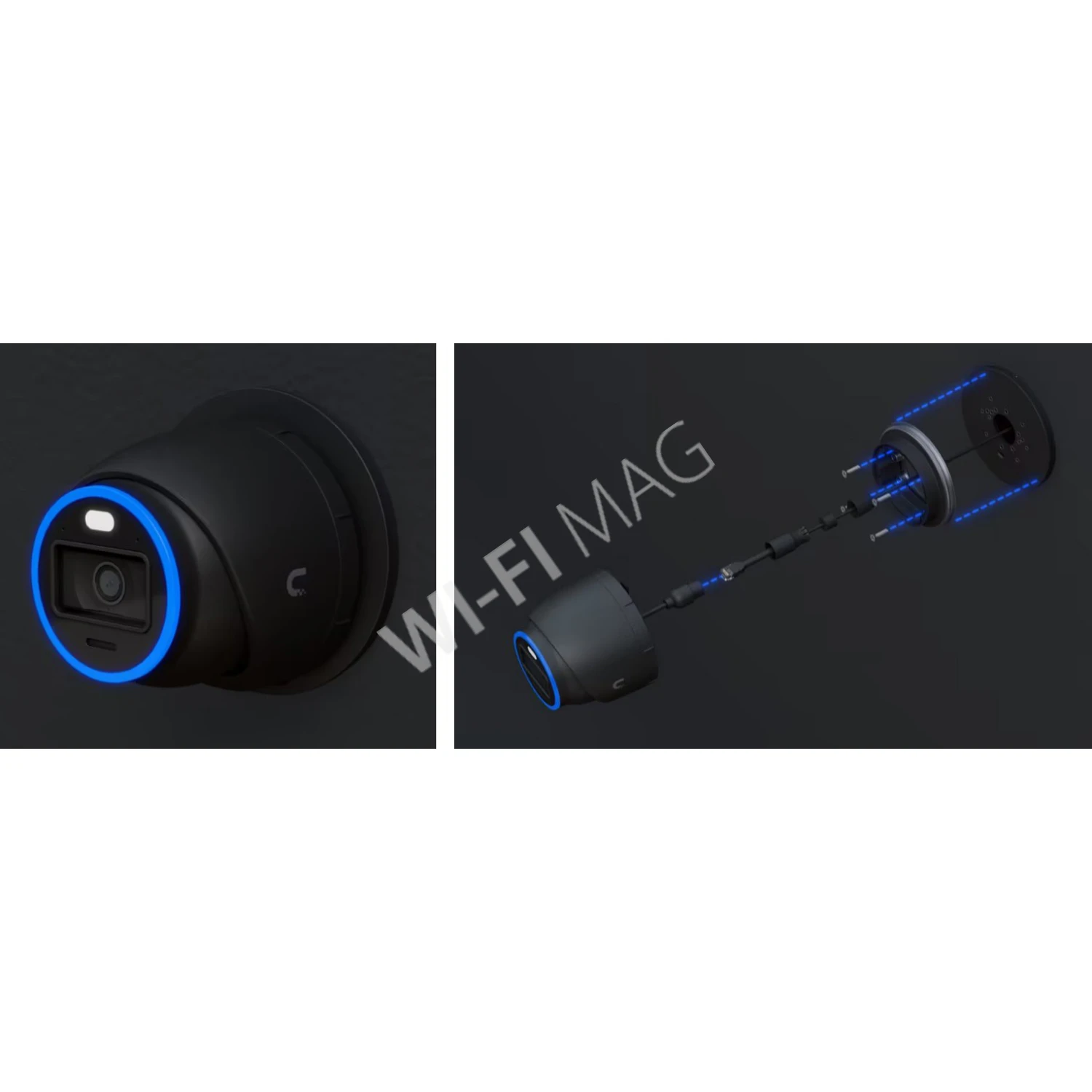 Ubiquiti UniFi Protect Gang Box Mounting Plate Black, черная пластина для сопряжения камер с распределительными коробками