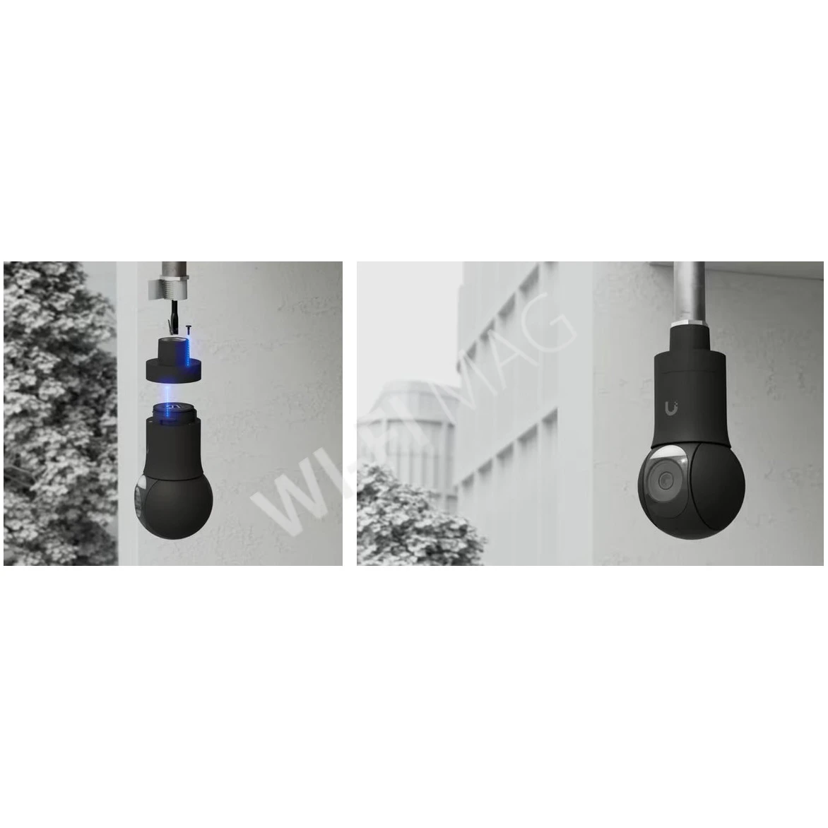 Ubiquiti G5 PTZ Pendant Mount Black, черное подвесное крепление на дюймовую трубу с резьбой G3/4" для камер UVC-G5/G6-PTZ