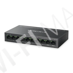 Mercusys MS110CMP, неуправляемый c 2-мя портами RJ45 (1 Гбит/с) и 8-ю PoE+ (10/100 Мбит/с) коммутатор