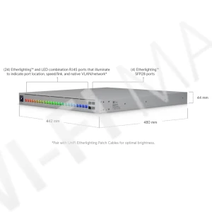 Ubiquiti UniFi Enterprise Campus 24 Stacking Switch, 32-портовый со стекированием Etherlighting коммутатор