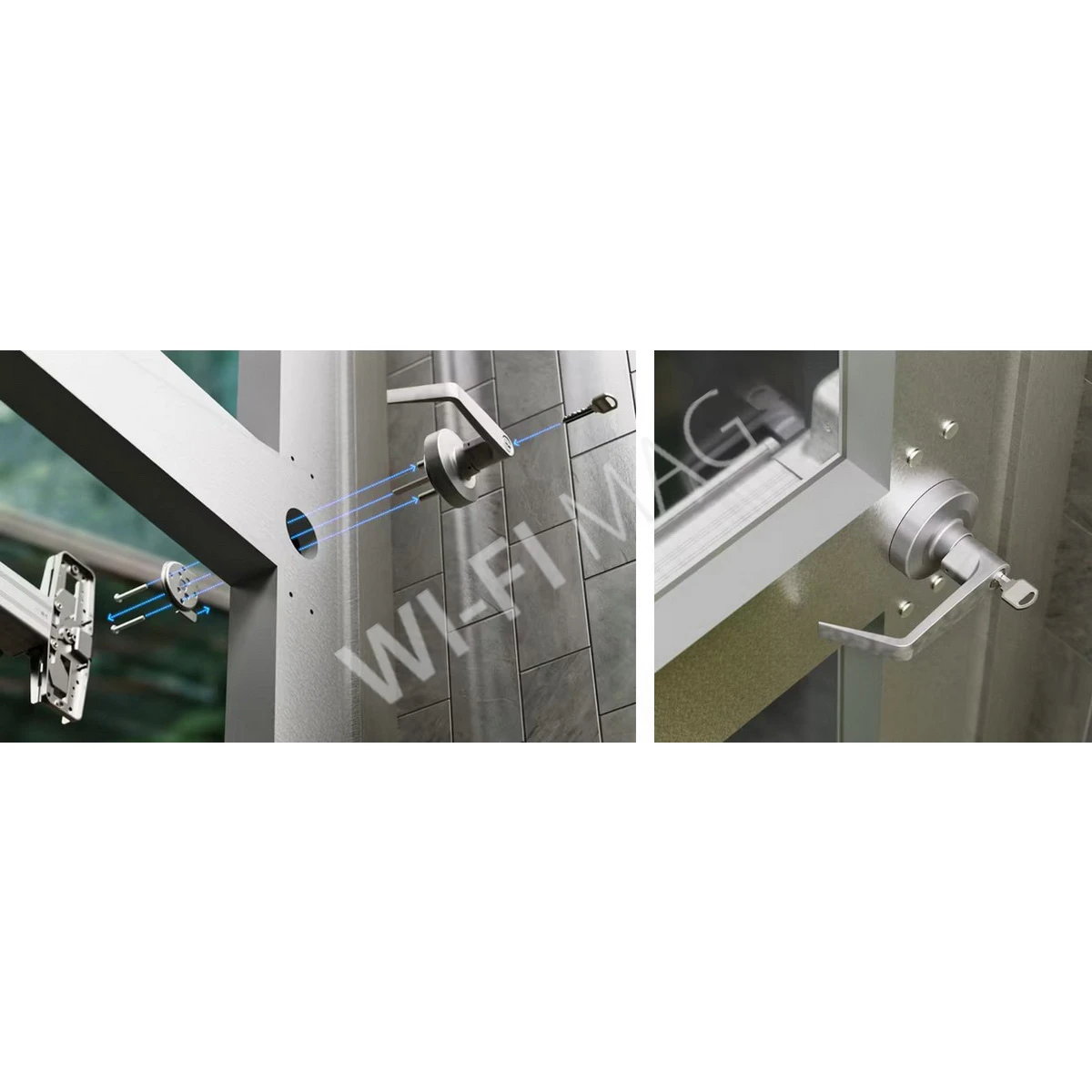 Ubiquiti UniFi Panic Bar, планка с механической ручкой для эвакуационных выходов