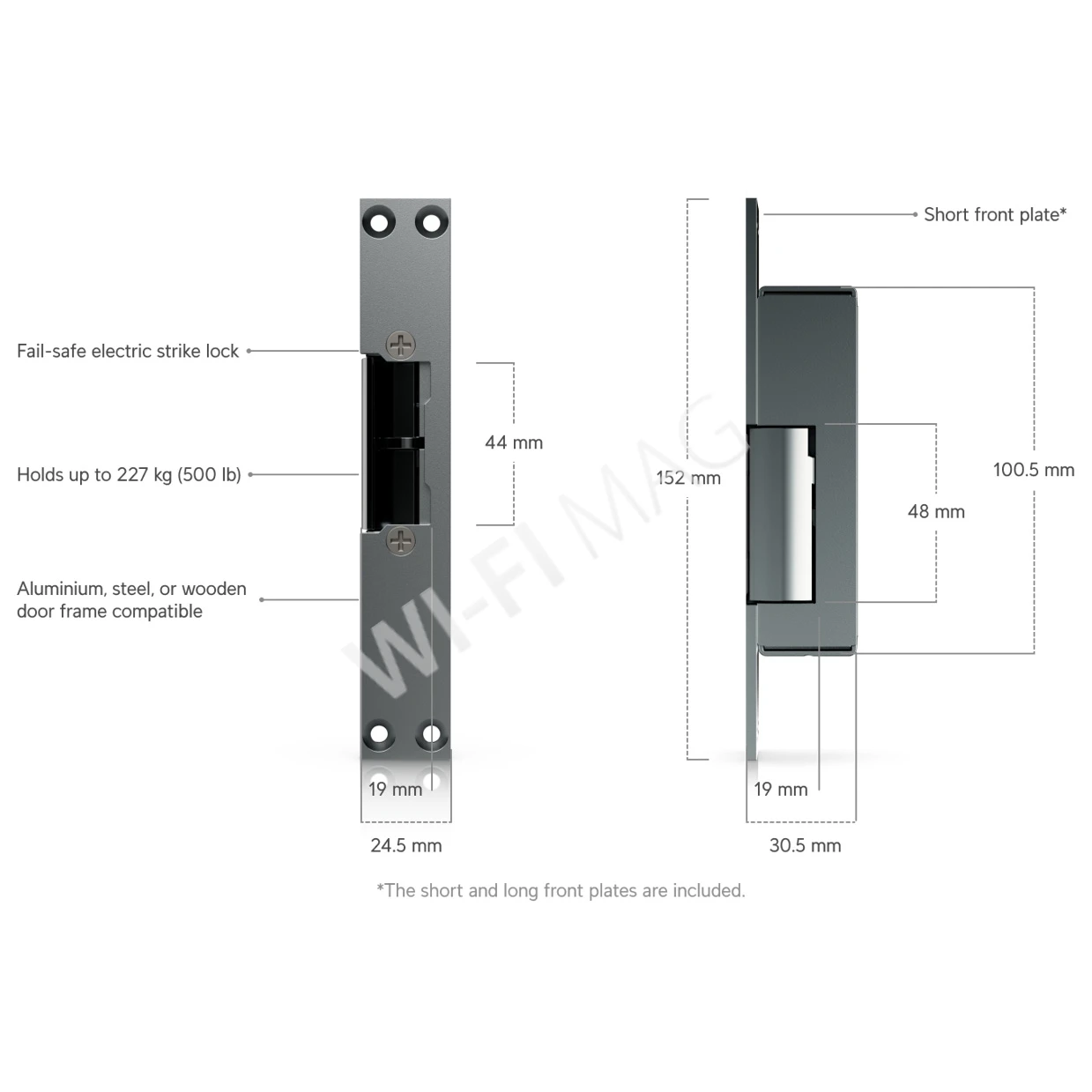 Ubiquiti UniFi Access Fail-Safe Strike Lock 8mm, электрический замок с защелкой