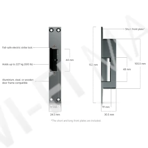 Ubiquiti UniFi Access Fail-Safe Strike Lock 8mm, электрический замок с защелкой
