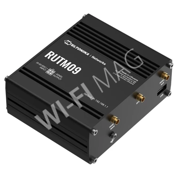 Teltonika RUTM09, мобильный маршрутизатор 4G LTE Cat 6 c GNSS и 2-мя слотами для SIM