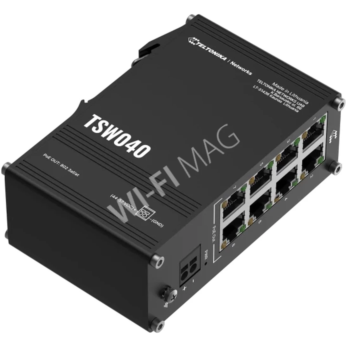 Teltonika TSW040, 8-портовый неуправляемый PoE+ коммутатор