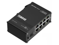Неуправляемые коммутаторы с PoE Teltonika TSW040, 8-портовый неуправляемый PoE+ коммутатор
