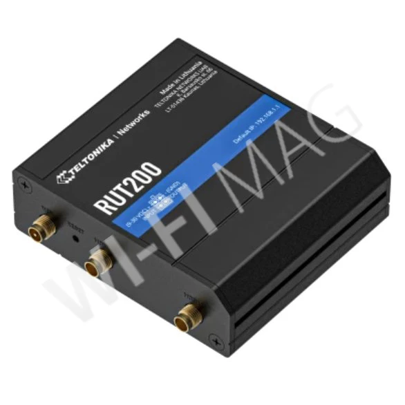 Teltonika RUT200 4G/LTE Wi-Fi Router SIM+eSIM, промышленный сотовый маршрутизатор Wi-Fi 4 с eSIM