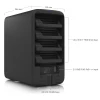 Ubiquiti UniFi Network Storage UNAS 4 Black, черное сетевое хранилище