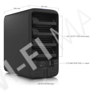 Ubiquiti UniFi Network Storage UNAS 4 Black, черное сетевое хранилище
