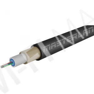 Masterlan Air1 fiber optic cable - 4vl 9/125, air-blowen, SM, HDPE, G657A1, 2000m, одномодовый оптический кабель, чёрный