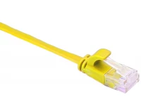 Кабель патч-корд Masterlan Comfort patch cable UTP, Cat6, flat, 1 м, неэкранированный, желтый