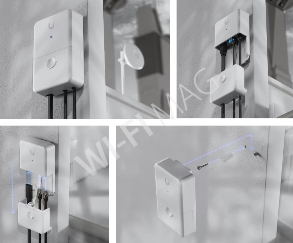 Ubiquiti UISP Dual Power Injector, инжектор двойного питания UISP