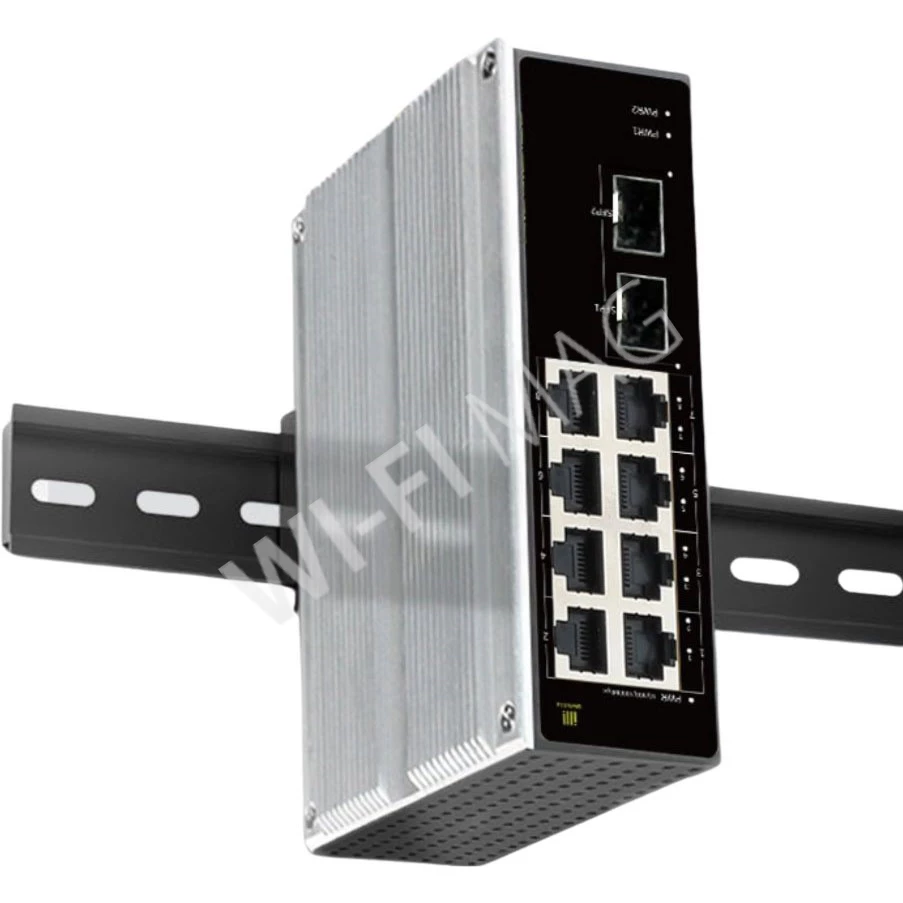 Conexpro GNT-IG1210GF-DC, промышленный с 8 LAN (1 Гбит/с) и 2 SFP портами неуправляемый коммутатор