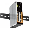 Conexpro GNT-IG1210FP-DC, промышленный с 8 PoE (1 Гбит/с) и 2 SFP портами неуправляемый коммутатор