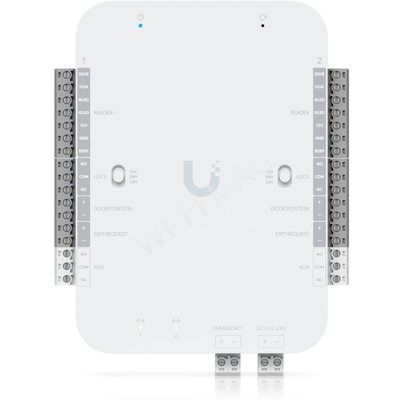Ubiquiti UniFi Access Retrofit Hub, центр модернизации с питанием от постоянного тока