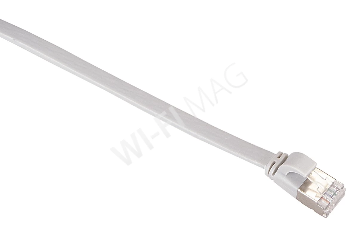 Кабель патч-корд Masterlan Comfort patch cable U/FTP, Cat6A, flat, 3 м, экранированный, серый