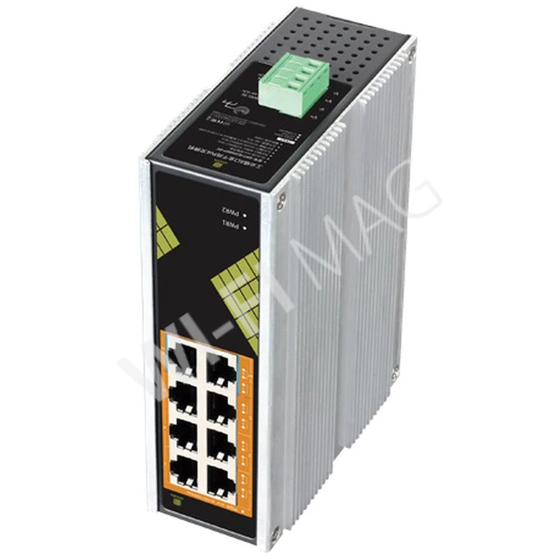 Conexpro GNT-IG1008GP-DC, промышленный с 8 PoE (1 Гбит/с) портами неуправляемый коммутатор