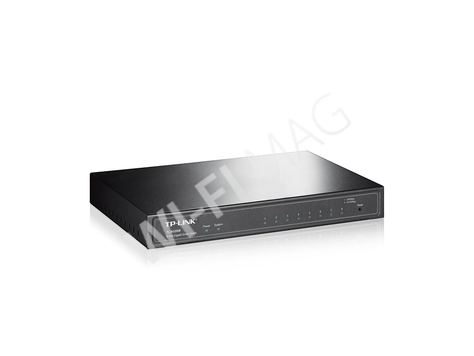 TP-Link TL-SG2008, 8-портовый 1 Гбит/с JetStream Smart коммутатор