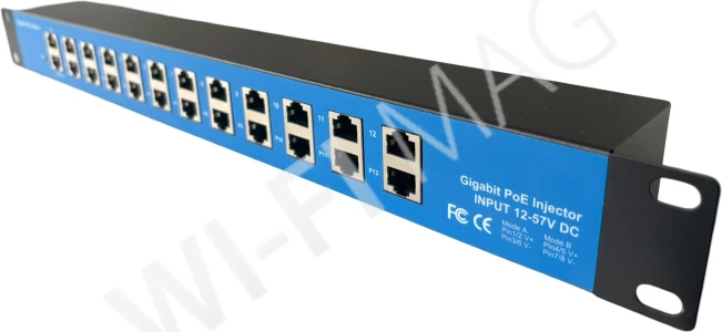 Conexpro POE-PAN12-GBM, 12-портовая гигабитная пассивная PoE-панель для стойки