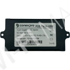 Conexpro POE-PAN4-GBM, 4-портовый гигабитный пассивный PoE-инжектор