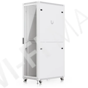 Ubiquiti 42U Rack Cabinet Glass Front Door (1000 мм) напольная стойка 42U с 4-мя вентиляторами и стеклянной дверцей
