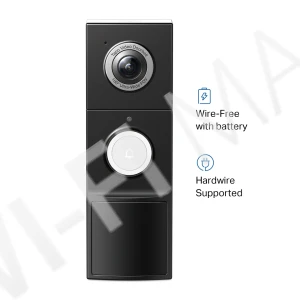 TP-Link Tapo D235, уличный видеодомофон 5 Мп с питанием от батареи или кабеля со звонком