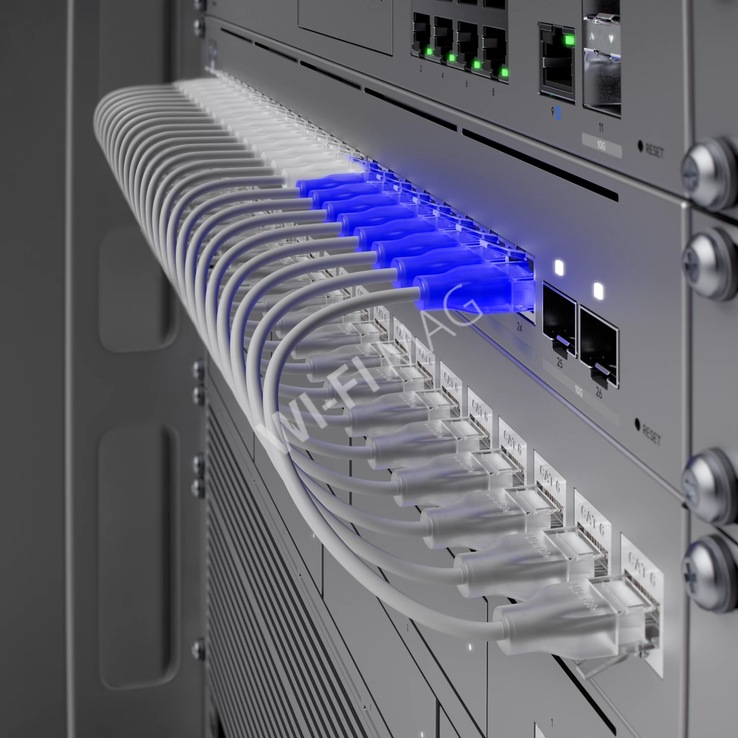 Ubiquiti UniFi Etherlighting Patch Cable (5 метров) патч-кабель Cat.6, RJ45, белый