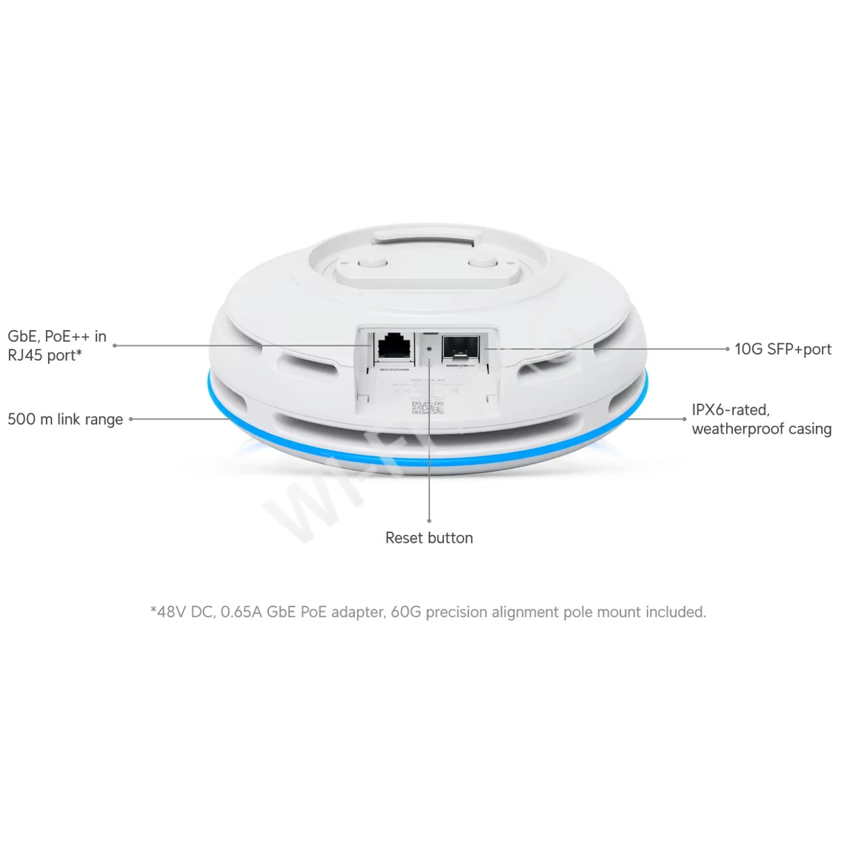 Ubiquiti UniFi Building Bridge XG (1-pack) антенна панельная активная (1 штука)