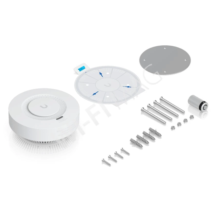 Ubiquiti UniFi Protect Smoke and CO Alarm SuperLink, беспроводной детектор дыма и угарного газа