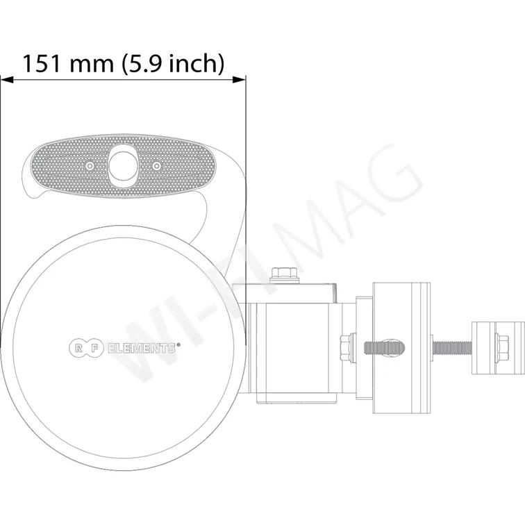 RF Elements Symmetrical Horn WB Antennas with TwistPort, 5/6GHz, 10 dBi, 90° антенна секторная пассивная