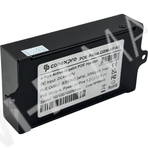 Conexpro POE-PAN4-GBM-AF/AT, 4-портовый гигабитный 802.3af/at PoE-инжектор