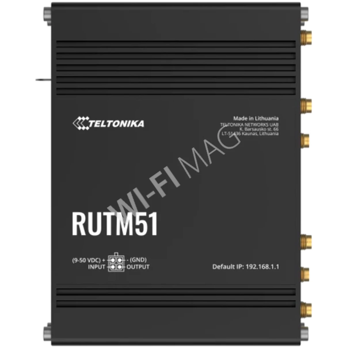 Teltonika RUTM51, двухдиапазонный промышленный маршрутизатор 5G Wi-Fi 5 c 2-мя слотами для SIM