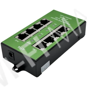 Conexpro POE-PAN4-GBM-AF/AT, 4-портовый гигабитный 802.3af/at PoE-инжектор