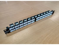 Патч-панель модульная Wirewin 24p 19" 1U в комплекте с модулями Keystone Jack RJ-45 Cat.5E UTP