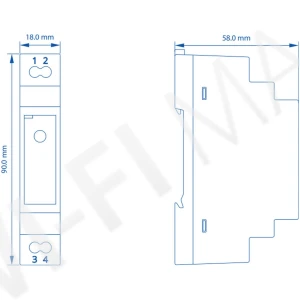 Teltonika PR321NP0 Din-Rail Power Supply (15 Вт, 24 В) блок питания для DIN-рейки