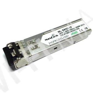 Max Link 1.25G SFP optical module, MM, 850nm, 550m, 2x LC connector, DDM, оптический модуль