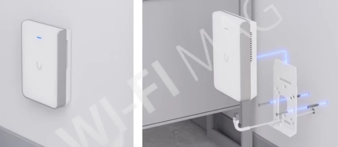 Ubiquiti UniFi 7 Pro Wall, трехдиапазонная точка доступа Wi-Fi 7 с 6 пространственными потоками