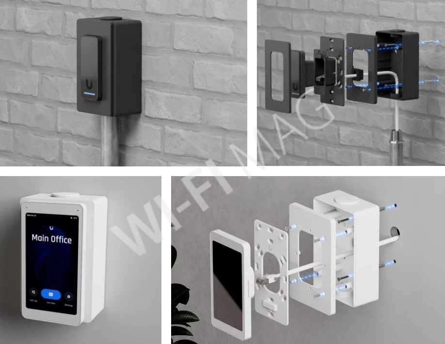 Ubiquiti UniFi Access Reader Junction Box Black, черная распределительная коробка для считывателей UA-G2, UA-Ultra и дисплея UA-Intercom-Viewer