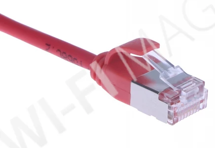 Кабель патч-корд Masterlan Comfort patch cable U/FTP, Cat6A, extra slim, LSZH, 1 м, экранированный, красный