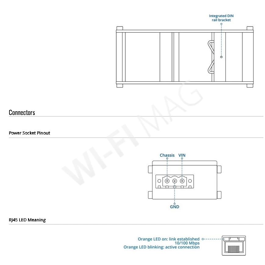Teltonika TSF010, плоский 5-портовый 10/100 Мбит/с неуправляемый коммутатор
